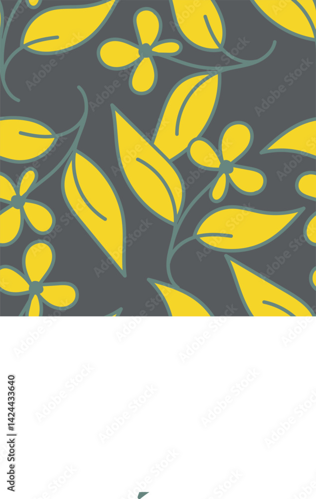 Naklejka premium Watercolor floral seamless pattern for wallpaper, prints design. Flower background. Summer textile texture. Ornament illustration. 