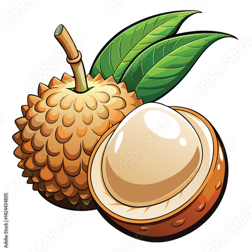 Tropical Fruit with Leaves (1)