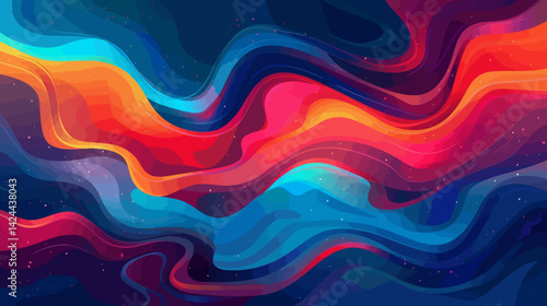 Vector illustration liquid abstract background 