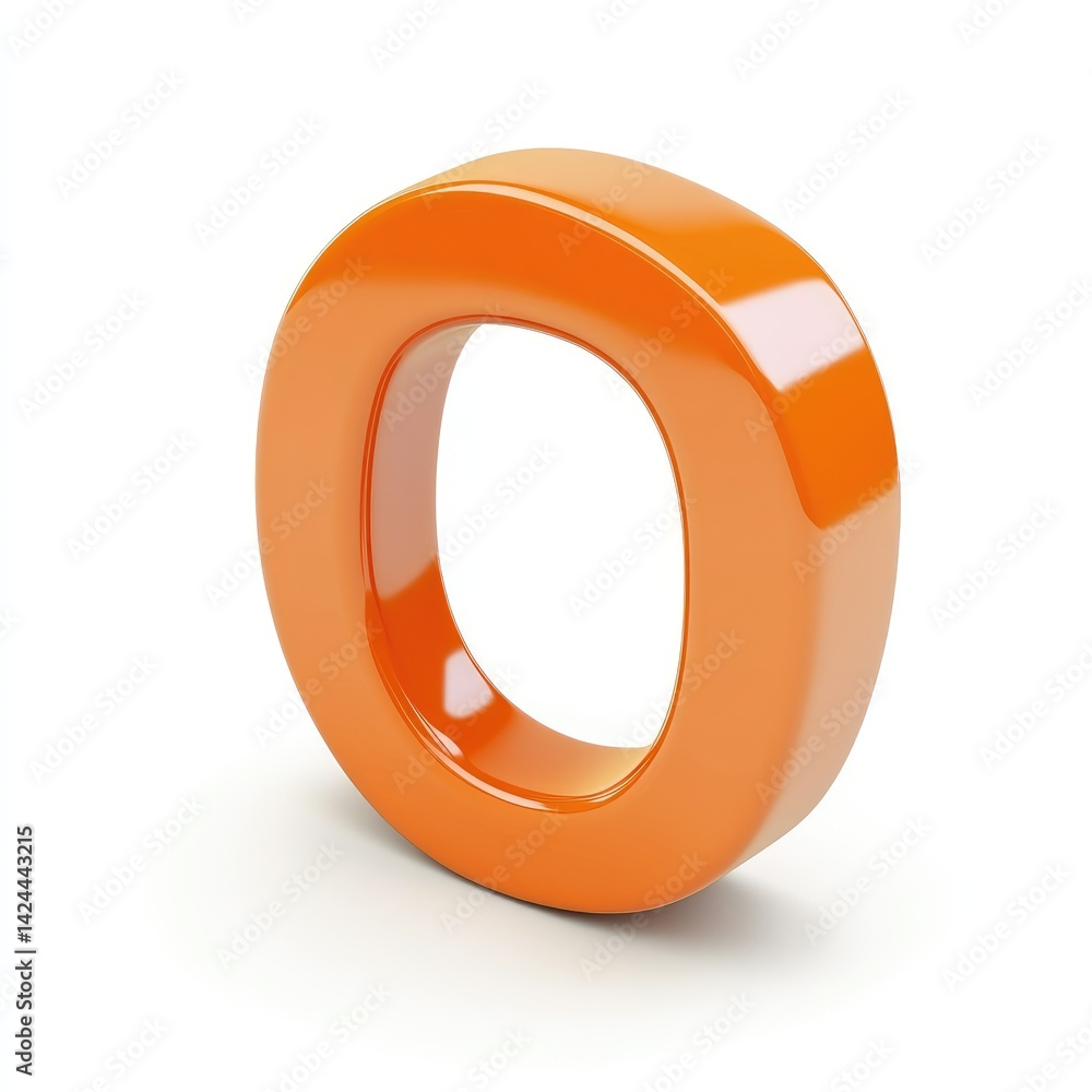 Bold, orange capital letter Bold, orange capital letter
