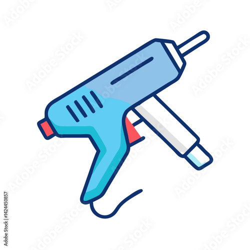 Modern Glue Gun Icon for Craft and DIY Projects