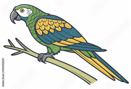 parrot on a branch