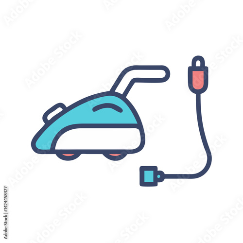 Illustration of a Portable Ultrasound Machine on Black