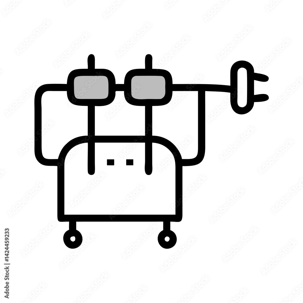 Two grey rectangles on a black background image Two grey rectangles on a black background image