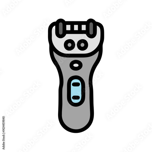 Electric shaver illustration icon for personal grooming needs