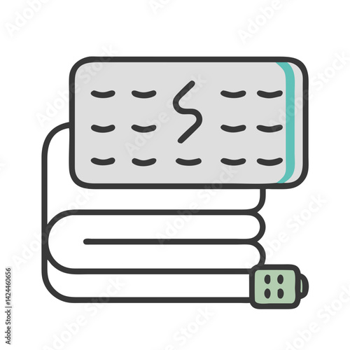 Heated mattress pad icon for winter comfort use