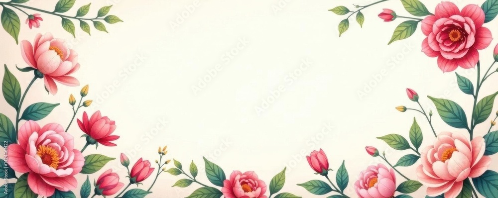 Loosely sketched floral border, soft pastel hues, rustic charm, spring, hand drawn flowers, drawing Loosely sketched floral border, soft pastel hues, rustic charm, spring, hand drawn flowers, drawing