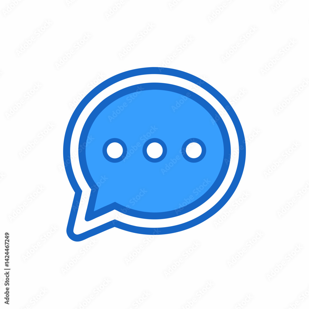 blue chat icon blue chat icon