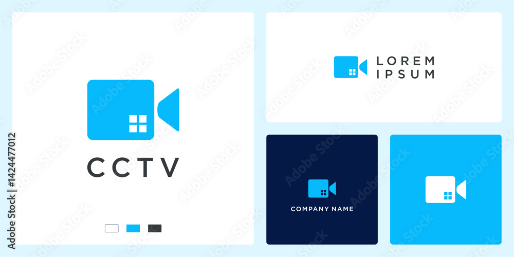 CCTV home logo design template CCTV home logo design template