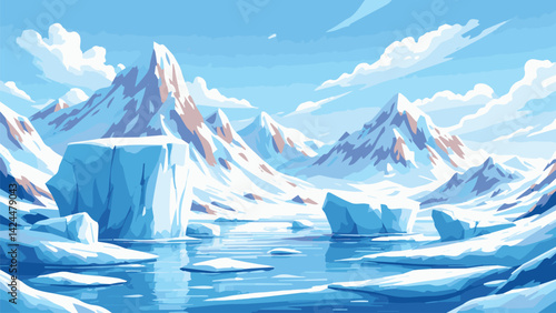 winter mountain landscape