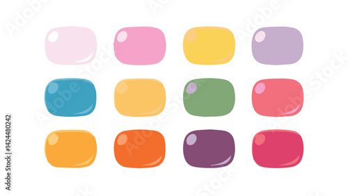 set of colorful folders