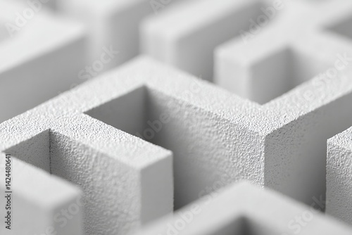 close-up image depicting intricate complexities of labyrinthine structure capturing essence of life endless twists