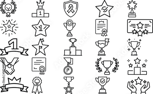 Versatile Award and Achievement Icons Collection