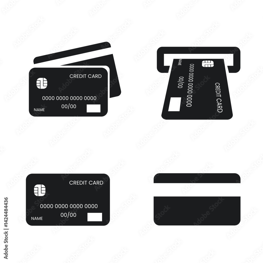 Obraz premium Credit Card Illustrations