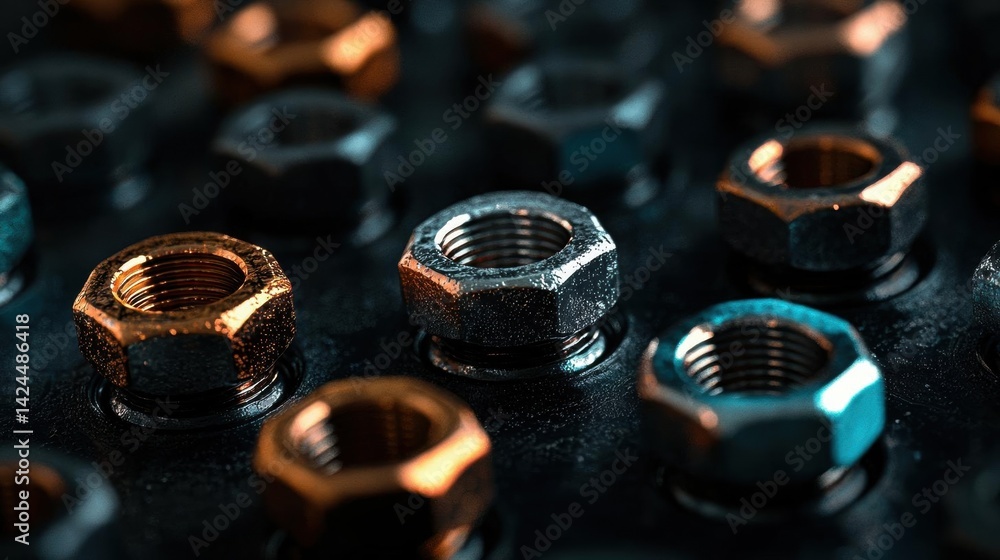 Close-up of a group of nuts on a black surface. the nuts are arranged in a scattered manner, with some overlapping each other. Close-up of a group of nuts on a black surface. the nuts are arranged in a scattered manner, with some overlapping each other.