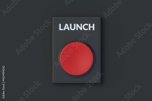 Launch word on red button on black background. Nuclear weapons. Start new business. Top view. 3d render Free Download Launch word on red button on black background. Nuclear weapons. Start new business. Top view. 3d render - GFXLoad