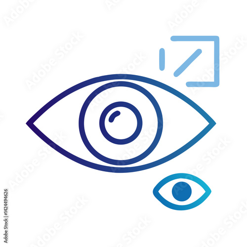 Eye Icon Representing Visual Design Awareness and Interface Perception