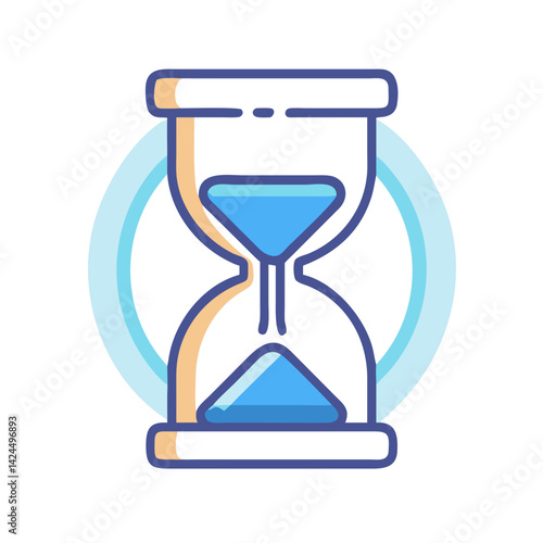 Hourglass Icon Representing Time-Based Content and Countdown Elements