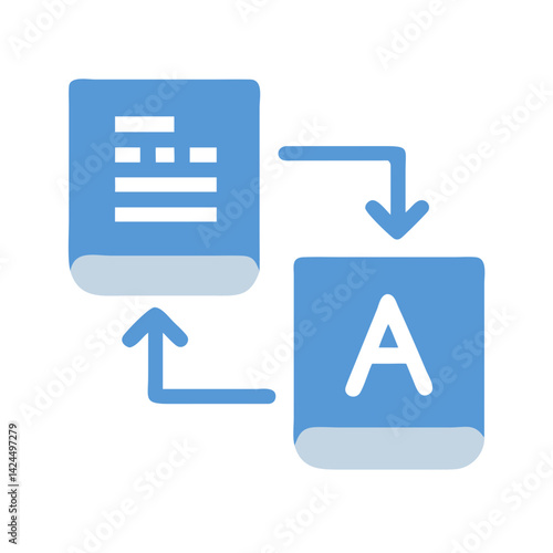 Language Comprehension Icon Representing Translation and Linguistic Understanding