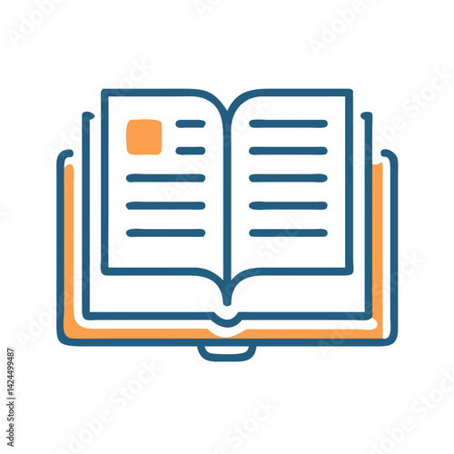 Open Book Icon Representing Ethical Guidelines and Principles of Conduct