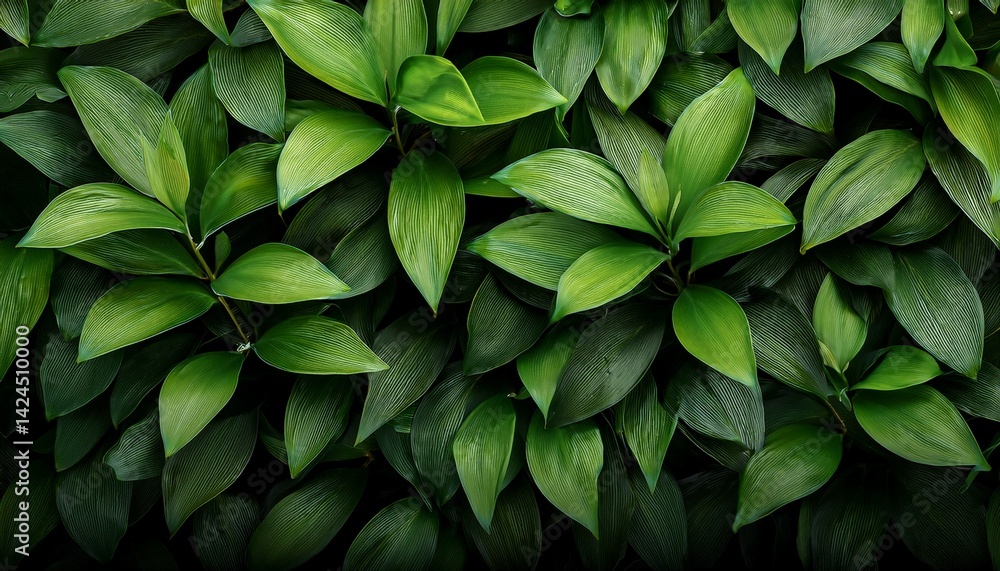 Obraz premium bush of green leaves for desktop background or resource for fineart photographer leaves nature overlay