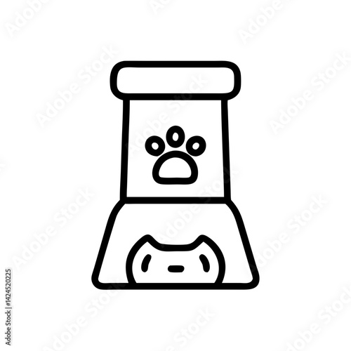 Smart pet feeder icon for modern homes  
