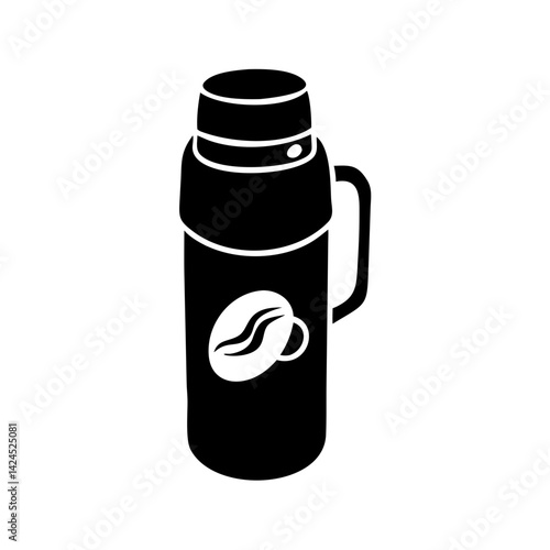 coffee thermos icon, coffee thermos silhouette vector illustration-simple silhouette illustration of coffee thermos,coffee thermos vector