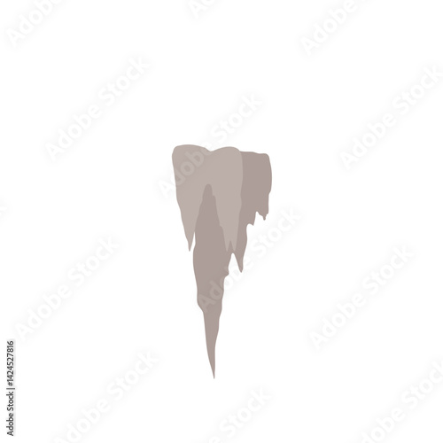 Stalagmite and stalactite limestone stones. Vector illustration 