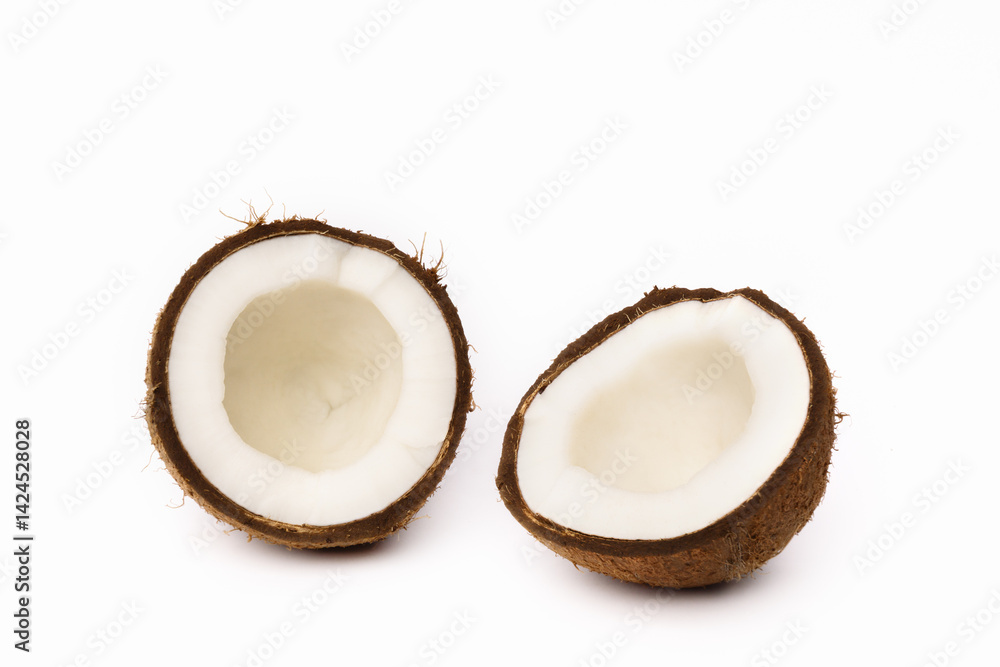 Coconuts isolated on white. Coconuts isolated on white.