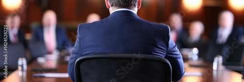 city council concept with mayor and councilmembers in city hall