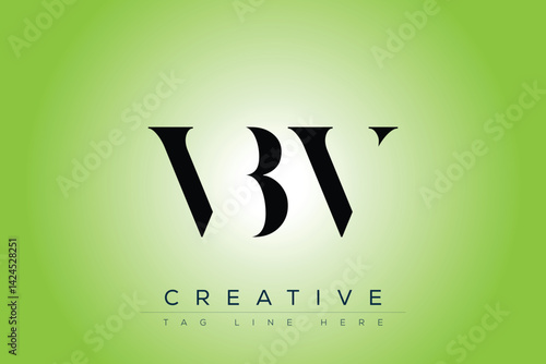 VBV abstract letter logo design. This logo is designed by three abstract letters.