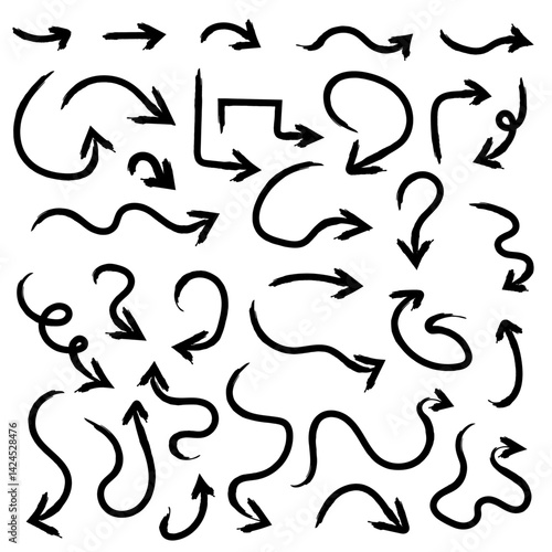 Arrow Graffiti Hand Draw Set