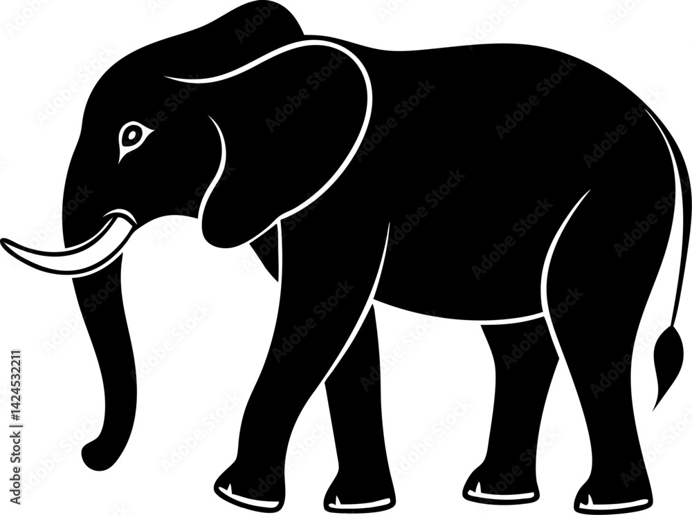 Obraz premium elephant vector illustration