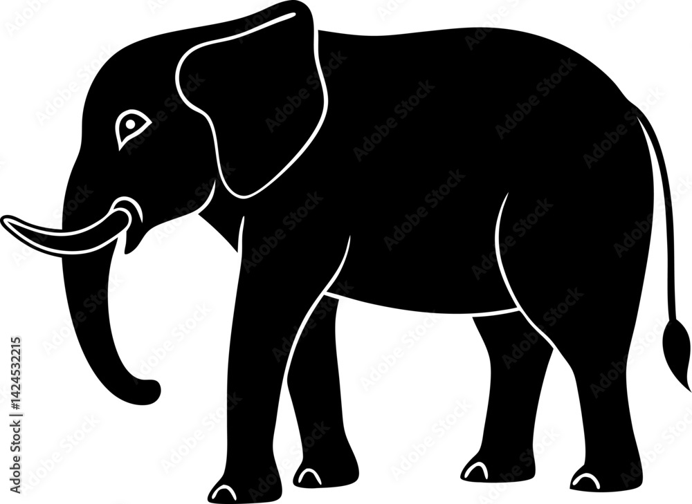 Fototapeta premium elephant vector illustration