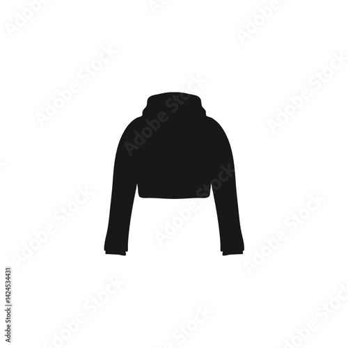 Black hoodie mockup. Fashionable template sweatshirt casual clothes