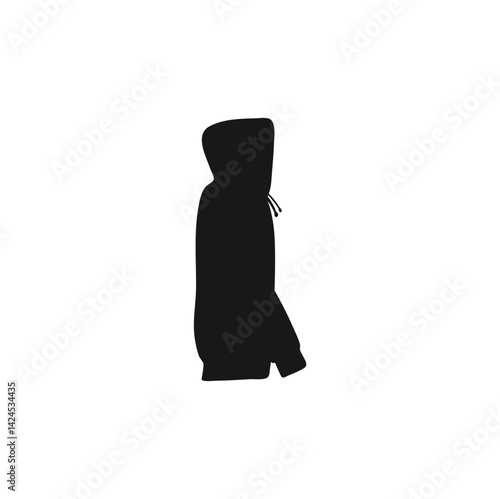 Black hoodie mockup. Fashionable template sweatshirt casual clothes