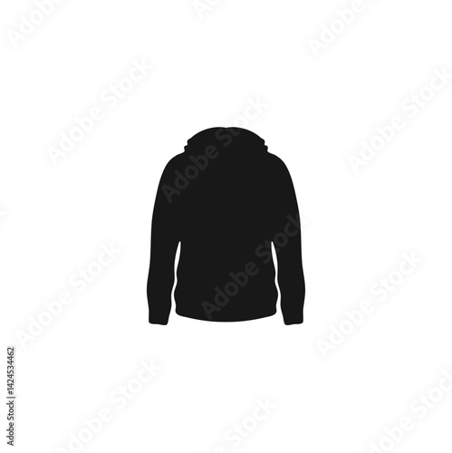 Black hoodie mockup. Fashionable template sweatshirt casual clothes