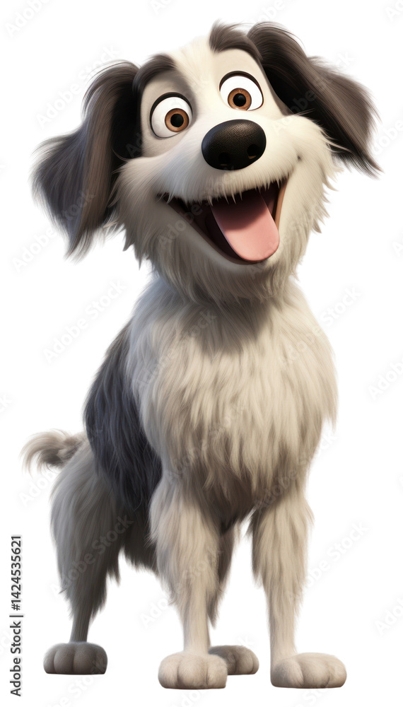 PNG Dog cartoon mammal animal.