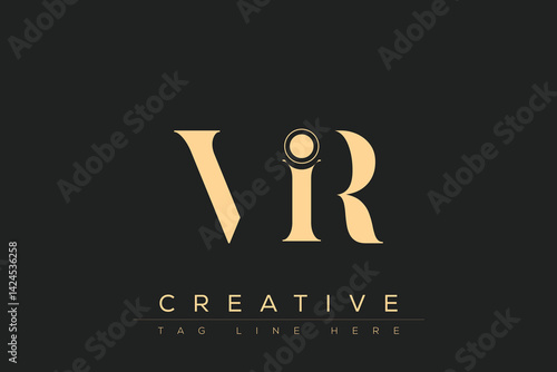 VIR abstract letter logo design. This logo is designed by three abstract letters.