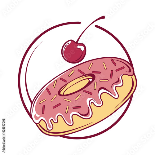 Donut Logo design vector