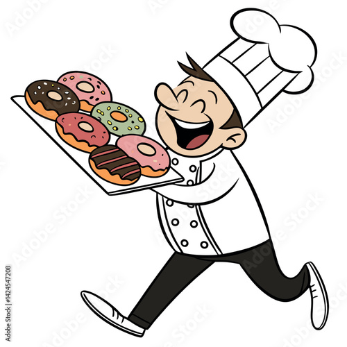 Donut Logo design vector