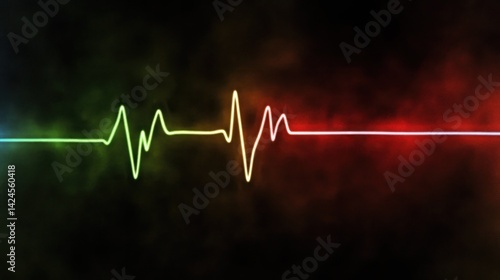 Vibrant Heartbeat: A Symphony of Colors and Life