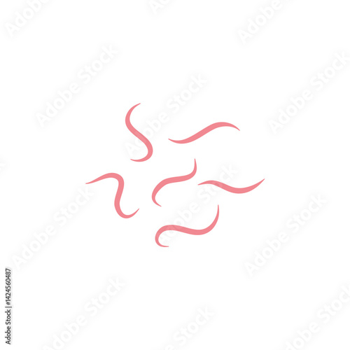 Worms intestinal icon