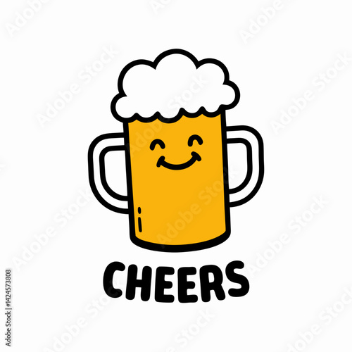 beer mug vector illustration