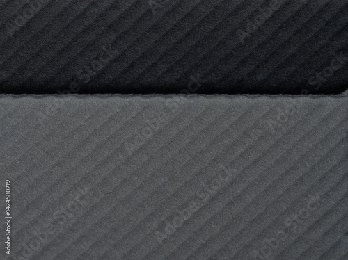 Obraz na płótnie Textured fabric in varying shades of gray with subtle pattern detail w salonie