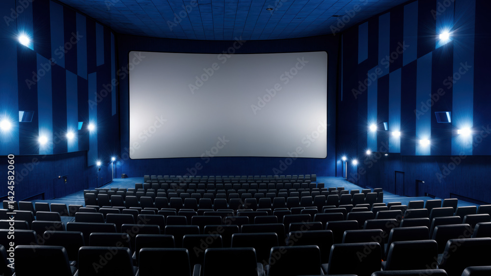 Naklejka premium Interior Movie Theater