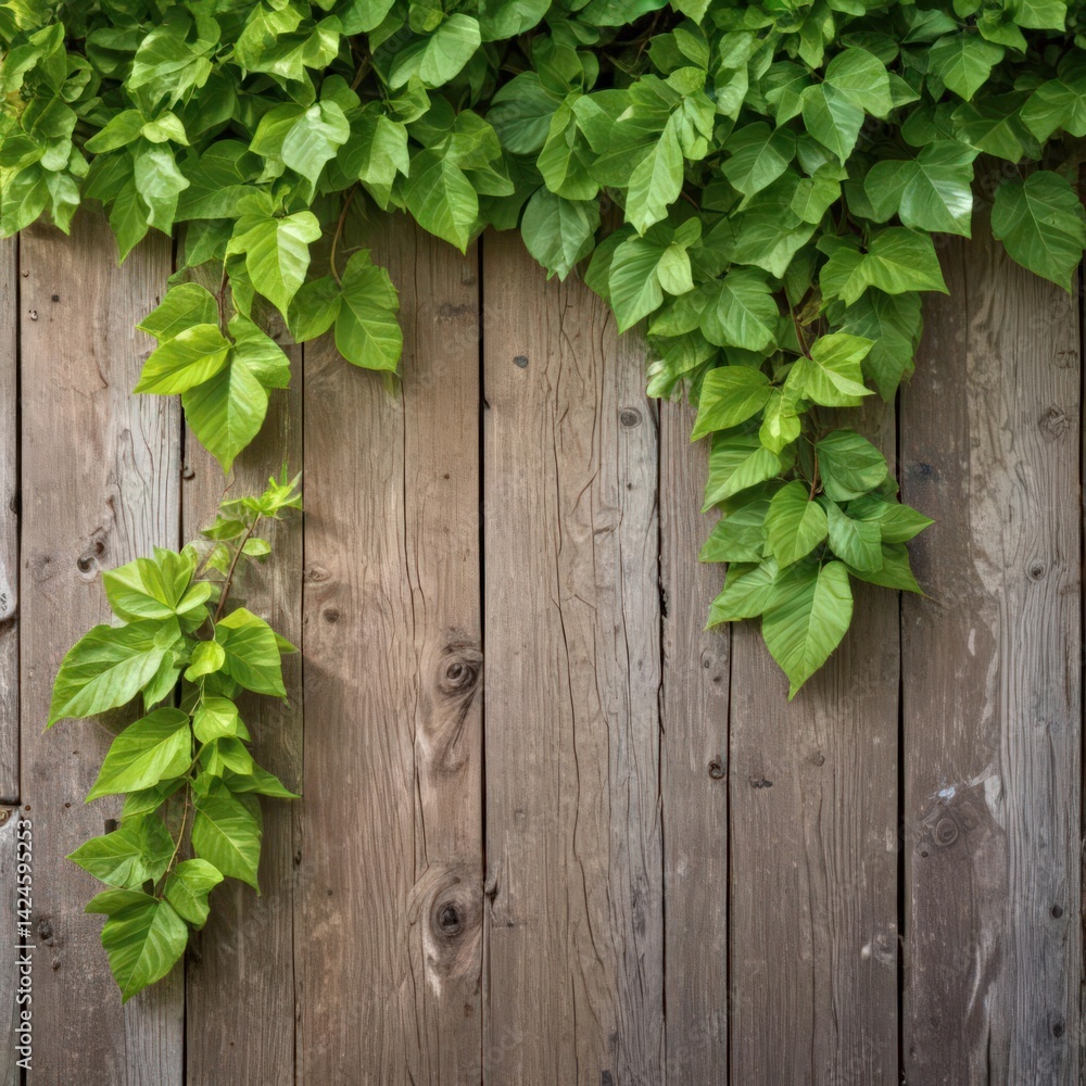 green leaves on wooden wall, ivy on a wooden wall, green ivy on wooden wall green leaves on wooden wall, ivy on a wooden wall, green ivy on wooden wall