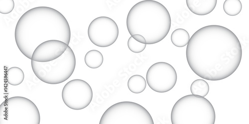 Soft light white paper circles geometric design. Modern seamless and retro pattern design background for report and project presentation. Abstract background with circle. circle shape overlap design