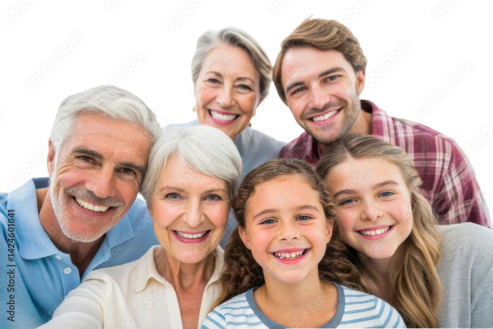 Happy family gathering with smiles and laughter in a joyful moment of togetherness Happy family gathering with smiles and laughter in a joyful moment of togetherness