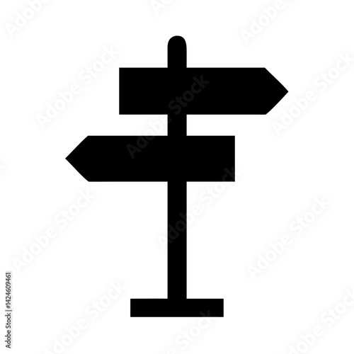 Wallpaper Mural Direction sign vector illustration for navigation and guidance wayfinding concept design icon 90 Torontodigital.ca